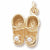 Baby Shoes Charm in 10k Yellow Gold hide-image