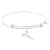 Sterling Silver Alluring Bangle Bracelet With Dolphin Charm