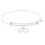 Sterling Silver Alluring Bangle Bracelet With Infinity Charm