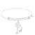 Sterling Silver Alluring Bangle Bracelet With Dreamcatcher Charm