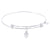 Sterling Silver Alluring Bangle Bracelet With Heart Charm