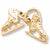 Ice Skates charm in Yellow Gold Plated hide-image