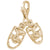Comedy/Tragedy Charm in Yellow Gold Plated