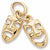 Comedy/Tragedy charm in Yellow Gold Plated hide-image