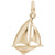 Sailboat Charm In Yellow Gold