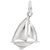 Sailboat Charm In Sterling Silver