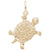 Turtle Charm in Yellow Gold Plated