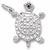 Turtle charm in 14K White Gold hide-image
