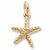 Starfish charm in Yellow Gold Plated hide-image