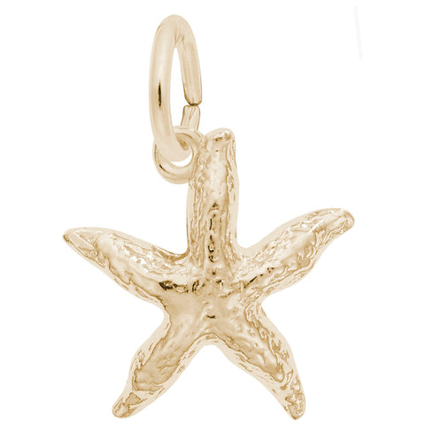 Starfish Charm In Yellow Gold