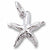 Starfish charm in 14K White Gold hide-image