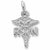 Rn Caduceus charm in Sterling Silver hide-image