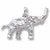 Elephant charm in Sterling Silver hide-image