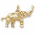 Elephant Charm in 10k Yellow Gold hide-image