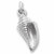Shell charm in 14K White Gold hide-image