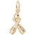 Bowling Charm in Yellow Gold Plated