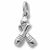 Bowling charm in 14K White Gold hide-image