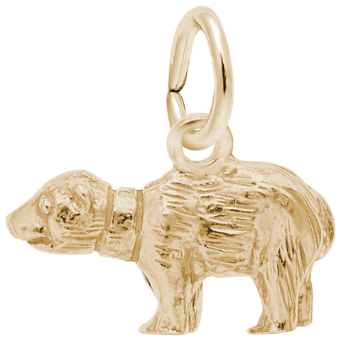 Bear Charm In Yellow Gold