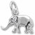 Elephant charm in Sterling Silver hide-image