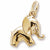 Elephant charm in Yellow Gold Plated hide-image