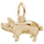 Pig Charm in Yellow Gold Plated