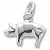 Pig charm in Sterling Silver hide-image