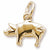 Pig charm in Yellow Gold Plated hide-image
