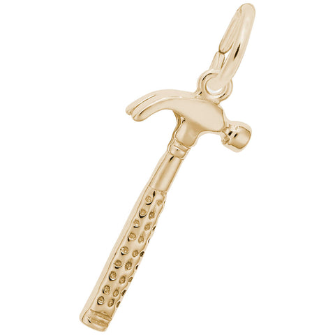 Hammer Charm in Yellow Gold Plated