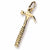 Hammer Charm in 10k Yellow Gold hide-image