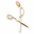 Scissors charm in Yellow Gold Plated hide-image
