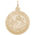 St. Christopher Charm in Yellow Gold Plated