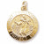 St. Christopher charm in Yellow Gold Plated hide-image