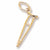 Crutch Charm in 10k Yellow Gold hide-image