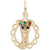 Christmas Stocking Charm In Yellow Gold