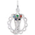 Christmas Stocking Charm In Sterling Silver