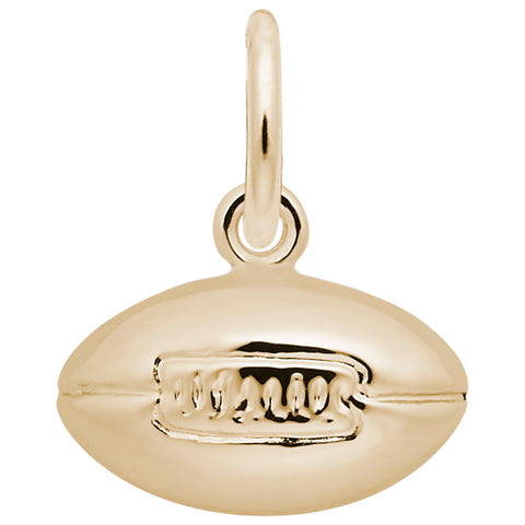 Football Charm in Yellow Gold Plated
