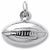 Football charm in Sterling Silver hide-image