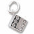 Dice charm in Sterling Silver hide-image