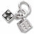 Dice charm in Sterling Silver hide-image