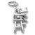 Highchair charm in Sterling Silver hide-image