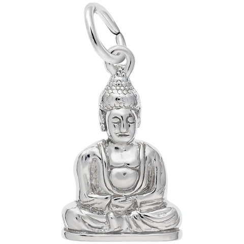 Buddha Charm In Sterling Silver