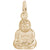 Buddha Charm in Yellow Gold Plated
