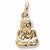 Buddha charm in Yellow Gold Plated hide-image