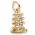 Pagoda charm in Yellow Gold Plated hide-image