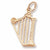 Harp Charm in 10k Yellow Gold hide-image
