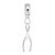 Wishbone charm dangle bead in Sterling Silver hide-image
