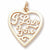 I Love You charm in Yellow Gold Plated hide-image