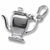 Teapot charm in Sterling Silver hide-image
