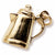 Coffee Pot charm in Yellow Gold Plated hide-image