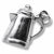 Coffee Pot charm in Sterling Silver hide-image